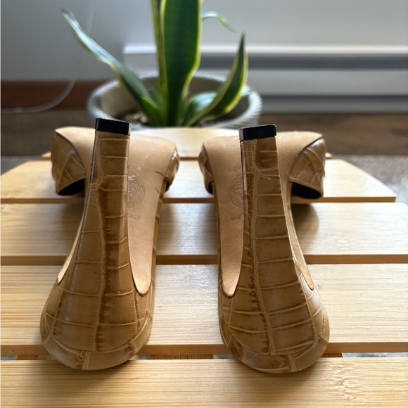 Versace Brown Croc-Embossed Mules with Gold Detail - Picture 8 of 12